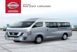 NISSAN NV350 URVAN · Since 1973 the Nissan Urvan has been hard at work, helping to transport people and cargo quickly, safely and efficiently around the continent. Now, with the