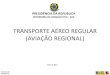 TRANSPORTE AÉREO REGULAR (AVIAÇÃO REGIONAL)€¦ · Passageiros-quilômetros transportados no Brasil, por segmento do transporte aéreo - 1960-2010 0 10 20 30 40 50 60 70 80 90