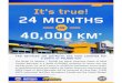 It’s true! 24 MONTHS - Trillium Auto Service NAPA Autopro€¦ · The NAPA 24 Months / 40,000 Km North American Peace of Mind Limited Warranty is a NAPA AUTOPRO exclusive! It covers