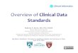 RRocha - Overview of Clinical Data Standards - Apr 2016 · Overview'of'Clinical'Data' Standards' Roberto'A.'Rocha,'MD,'PhD,'FACMI' Clinical'Informa9cs'Director,' Partners'eCare,'Partners'Healthcare'System