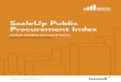 ScaleUp Public Procurement Index...2.0% 42,235 Number of contracts won by Visible Scaleups as a proportion of total number of contracts awarded 397 1.6% 24,571 Number of Scaleups as