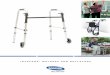 INVACARE® WALKERS AND ROLLATORS · Invacare® I•Class™ Paddle Walker Features Composite lower side brace stiffens walker frame and adds stability Folding mechanisms are easy