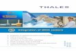 Integration of IDCA coolers - Thales Cryogenics · The cooler is filled with helium using one of the previously mentioned tools, VM0003 or RT0009 Helium leak test is achieved: under