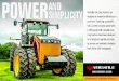 POWER AND SIMPLICITY - Versatile€¦ · POWER Versatile row crop tractors are designed to maximize efficiency on your farm. Featuring a powerful 9.0L Cummins engine paired with a