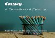 A Question of Quality - Tes - Education Jobs, Teaching ... · The TES Teacher Recruitment Index is the most comprehensive and frequent survey of teacher recruitment activity in schools