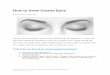 How to Draw Closed Eyes - Rapid Fire Art · PDF file How to Draw Closed Eyes By D arlene N ... the inner and outer corners of each eye where the slanted line intersects with the circle
