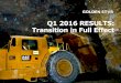 Q1 2016 RESULTS: Transition in Full Effects1.q4cdn.com/.../2016-Q1-Financial-Results-FINAL.pdfWASSA Q1 2016 OPERATIONAL PERFORMANCE 7 Q1 2016 Financial Results Q1 2016 Q1 2015 Ore