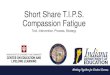 Short Share T.I.P.S. Compassion Fatigue · Compassion Fatigue Tool, Intervention, Process, Strategy . Compassion Fatigue and Self-Care. Parents Incarcerated Household Dysfunction