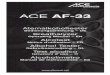 ACE AF-33 · 2019. 3. 7. · Each breathalyzer which you buy from ACE Instruments can also be calibrated by ACE Instruments. Of course, we also calibrate devices which were bought