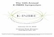 The 16th Annual K-INBRE Symposiumk-inbre.org/documents/2018SymposiumBooklet.pdf · 2019. 1. 17. · The 16th Annual . K-INBRE Symposium . January 13-14, 2018 . Overland Park Sheraton