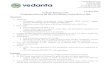 1 August 2016 Vedanta Resources Plc Production Release for ... · Vedanta Resources plc Page 5 of 17 Production Results for the First Quarter ended 30th June 2016 continues to be