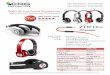 ZORO HD True Sound Headphones · ERG Distributors | 66 Grant Avenue | Carteret, NJ 07008 | 973-221-3133 | ergdistributors.com MSRP $99.99 9x7x3 in. 15.3 oz Specs ZORO HD Driver Type
