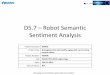 D5.7 –Robot Semantic Sentiment Analysis - mario-project.eu · Managing Active & Healthy Ageing with Service Robots D5.7 –Robot Semantic Sentiment Analysis_Final version Work Package