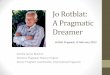 Jo Rotblat: A Pragmatic Dreamer - WordPress.com · 2/8/2012  · Dreamer Sandra Ionno Butcher Director, Pugwash History Project Senior Program Coordinator, International Pugwash British