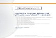 CliniCompEHR Usability Testing Report 213€¦ · Usability Testing Report of . CliniComp|EHR ® v.213.03 Criteria Covered: 170.315 (a)(1) Computerized Provider Order Entry (CPOE)