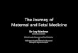 The Journey of Maternal and Fetal Medicine · 2017. 11. 29. · Maternal and Fetal Medicine Dr Jay Marlow FRANZCOG DDU CMFM Clinical Leader Maternal and Fetal Medicine & Wellington