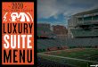 PAUL BROWN STADIUM LUXURY SUITE MENU...Tomato, Tequila Pico De Gallo, Lemon Wedge cheese plate Assorted Domestic Cheese, Cured Meats, Crackers--Serves 5 57 33 40 45 99-56 * Consuming