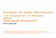 Comm & Info Services · 2019. 10. 30. · Comm & Info Services -IT Support & Maint. Unit Annual Report . FY2019 “The two words 'information' and 'communication' are often used interchangeably,