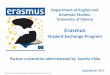 Erasmus - archiv-anglistik.univie.ac.atarchiv-anglistik.univie.ac.at/fileadmin/user... · Target countries of the ERASMUS cooperation English/Viola: •France (Paris, Dijon) •Malta
