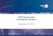 ARS Stakeholder Information Session · 2016. 11. 18. · 1. Information on the AESOs plans for monitoring CIP standards 3. Technical Feasibility Exceptions (TFE) Process (9:50 - 75