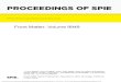 PROCEEDINGS OF SPIE€¦ · PROCEEDINGS OF SPIE Volume 9949 Proceedings of SPIE 0277-786X, V. 9949 SPIE is an international society advancing an interdisciplinary approach to the