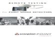 Scorpion Catalogue Point Gene - Detector Testers · Scorpion Point® is a unique, remote smoke detector test system that assistsfunctional compliance with codes and standards for