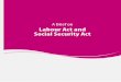 A Brief on Labour Act and Social Security Act · Labour Act and Social Security Act 6 11. Social dialogue a. Every 2 two years of interval, minimum wage is reviewed b. A provision