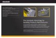 The Autodesk Advantage for Building Products Manufacturers · Building Products Manufacturers Tap the combined strength of Autodesk® in Digital Prototyping and Building Information