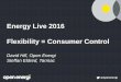 Energy Live 2016 Flexibility = Consumer Control · Energy Live 2016 Flexibility = Consumer Control David Hill, Open Energi Steffan Eldred, Tarmac @openenergi