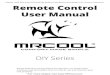 Remote Controller Speciﬁcations Handling the Remote ......Using the remote control mount (optional) •The remote controller can be attached to a wall or pillar by using a remote