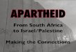 APARTHEID - WordPress.com · 2010. 3. 3. · Apartheid remains a “Crime Against Humanity.” On November 30, 1973 the United Nations General Assembly adopted the International Convention