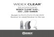 BRUKSANVISNING WIDEX CLEAR™440-, 330-, 220-SERIENwebfiles.widex.com/WebFiles/9 514 0268 012 03.pdf · 2 DIN WIDEX CLEAR™-HÖRAPPARAT (Fylls i av din audionom) CLEAR440 CLEAR330