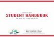 2019-20 STUDENT HANDBOOK - University of Houston · 2019. 9. 12. · mental health settings. Graduates of this program track meet current educational requirements to apply for licensure