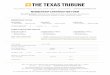 MEMBERSHIP CONTRIBUTION FORM - The Texas Tribune · 2017. 4. 13. · The Texas Tribune is a nonpartisan, 501(c)3 nonprofit media organization. our mission is to promote civic engagement