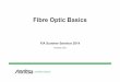 Fibre Optic Basics - fia-online.co.uk · section of the fibre, is called the “Mode Field”or “Effective Area”and its diameter the “Mode Field Diameter”. • The Core acts