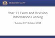 Year 11 Exam and Revision Information Evening · • Mock Results Day Friday 6 ... tomorrow •Progress Report –published 6th December •Year 11 Parents Evening –9th December