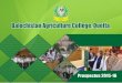 2 Introduction - Balochistan Agriculture Collegebac.edu.pk/PDFs/prospectus/prospectus2015.pdf · Introduction Balochistan Agriculture College, Quetta, was established in October,