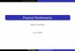 Practical Bioinformaticshisto.ucsf.edu/BMS270/BMS270_2018/slides/Slides01_Python.pdf · 2018. 4. 1. · Introduction to Python Goals At the end of this class, you should have the