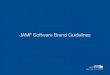 JAMF Software Brand Guidelines · JAMF Software Brand Guidelines Section 1 Introduction Page 3 Introduction At JAMF Software, our dedication is to achieving ... The Casper Suite identity