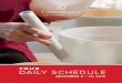 YO U R DAILY SCHEDULE · 2019. 12. 3. · DAILY SCHEDULE APRIL 10 – 16, 2019 Hands-on Cooking DECEMBER 4 – 10, 2019 ... This beautiful space features all the equipment you need