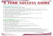 4 YEAR SUCCESS GUIDE - Chapman University · Learn how to network effectively and conduct informational interviews Begin Exploring graduate schools and how they fit in with your career