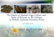 Aquaculture without Frontiers - The Status of Abalone Cage ......aquaculture production of aquatic plants. - Phophyra sp 35.8%, Laminaria sp 33.0%, Undaria sp 28.9% Since 2005, Laminaria