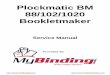 Plockmatic BM 88/102/1020 Bookletmaker...REP 4.4 Edge Stapling Transport Solenoid (SOL18) 4.4.1 Motors and Assemblies REP 5.1 Fold Roller Drive Motor (MOT1) 5.1.1 REP 5.2 Lower Fold
