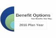 Benefit Options - Augusta University · 2019. 12. 6. · •Augusta University Medical Center is self-insured. •Medical claims processed through UMR ... Medical Plans No out of
