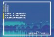 THE SUMMIT FOR ONLINE LEADERSHIPconferences.upcea.edu/SOL/2016 Summit program.pdf · sessions. Use #SOL16 on Twitter. Virtual Registration Unable to attend all of the sessions you’re