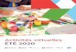 Activités virtuelles ÉTÉ 2020©s_FR.pdf4 LEGO® CRÉATION de 6 à 8 ans Nous proposerons des ateliers LEGO® en ligne. Avec un(e) techno-animateur(trice) Play-Well, spécialise