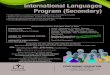 International Languages Program (Secondary) · International Languages Program (Secondary) • Credits offered in a number of different languages (all are University level credits)