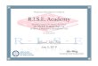 Professional Development Certificate R.I.S.E. Academy LeVar... · Professional Development Certificate Reading Initiative for Student Excellence K-2 R.I.S.E. Academy Days 1-6 36 Hours