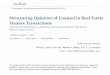 Structuring Opinions of Counsel in Real Estate Finance Transactionsmedia.straffordpub.com/.../presentation.pdf · 2018/1/11  · Michael J. Bordy, Principal, Michael J. Bordy, A.P.L.C.,