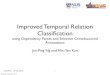 Improved Temporal Relation Classiﬁcationkanmy/talks/COLING_Temporal_2012… · Improved Temporal Relation Classiﬁcation using Dependency Parses and Selective Crowdsourced Annotations